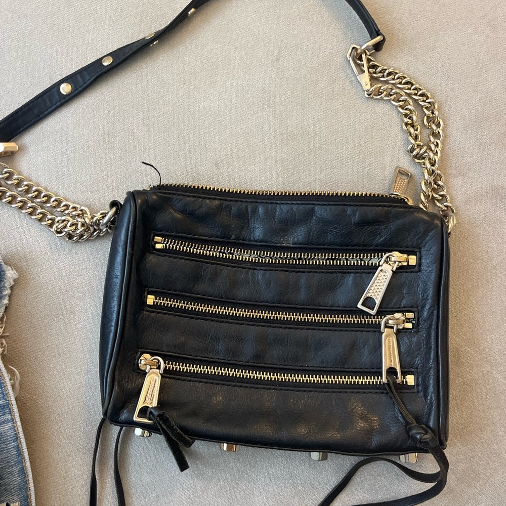 Rebecca Minkoff Black Leather Crossbody Bag